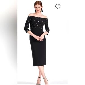NWT Sachin & Babi, Fatima Dress, Black, Size 8 - NEW -$695